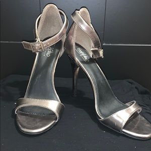 Metallic Grey 3 inch Heels
